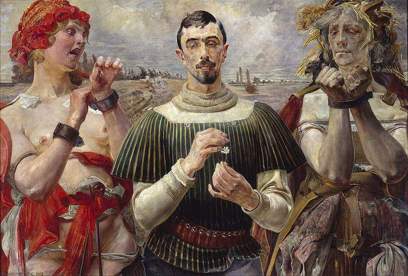 Polish Hamlet - Portrait of Aleksander Wielopolski., Jacek Malczewski